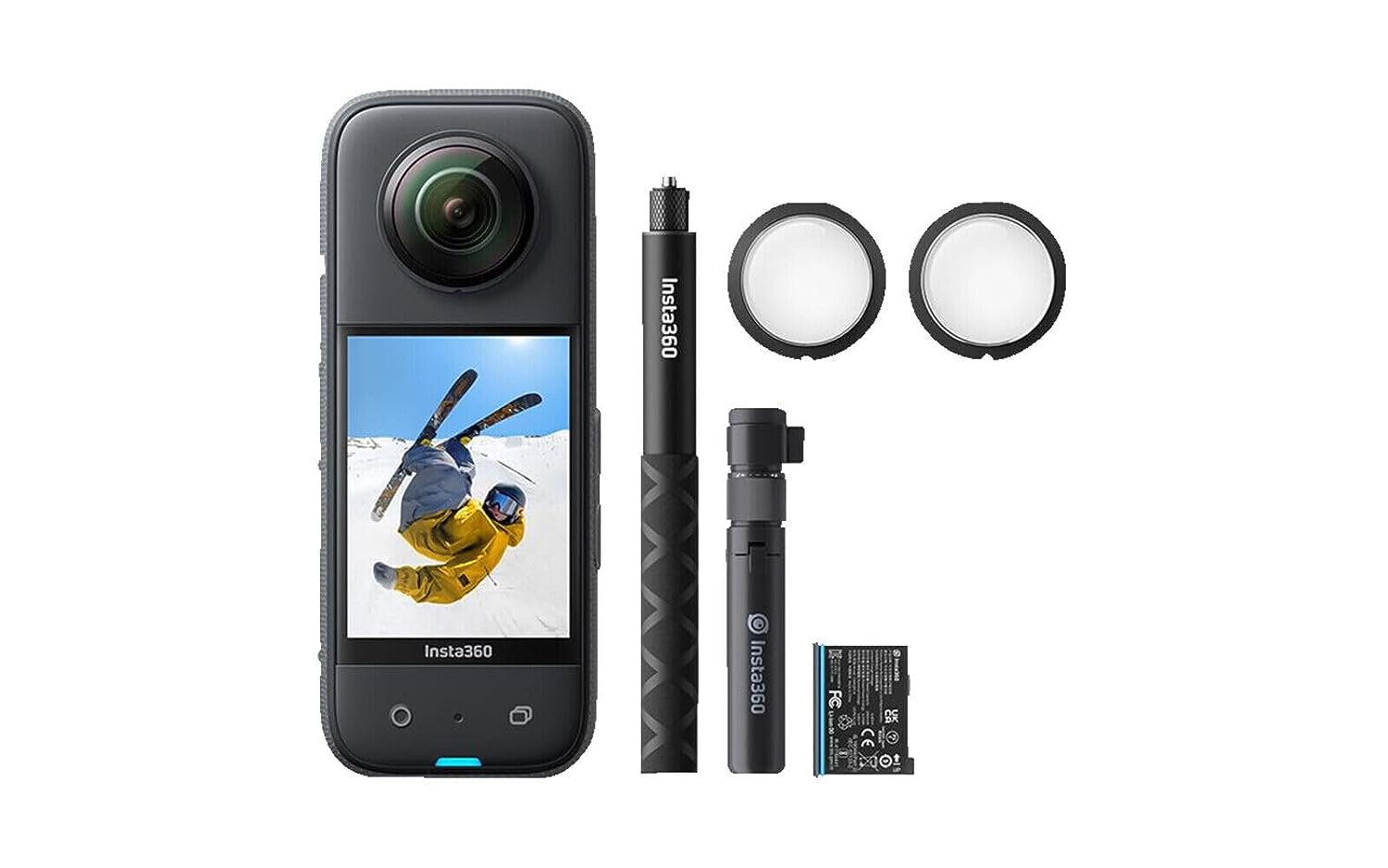 insta360 X3 Creator Kit (X3 Action Camera+X3 Sticky Lens Guards+X3 Battery+Bullet Time Accessory Bundle) - cambuy-lives insta360 X3 Creator Kit (X3 Action Camera+X3 Sticky Lens Guards+X3 Battery+Bullet Time Accessory Bundle) - cambuy-lives